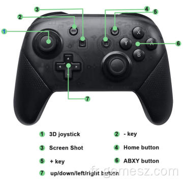 Contrôleur de jeu Pro Control pour console Nintendo Switch